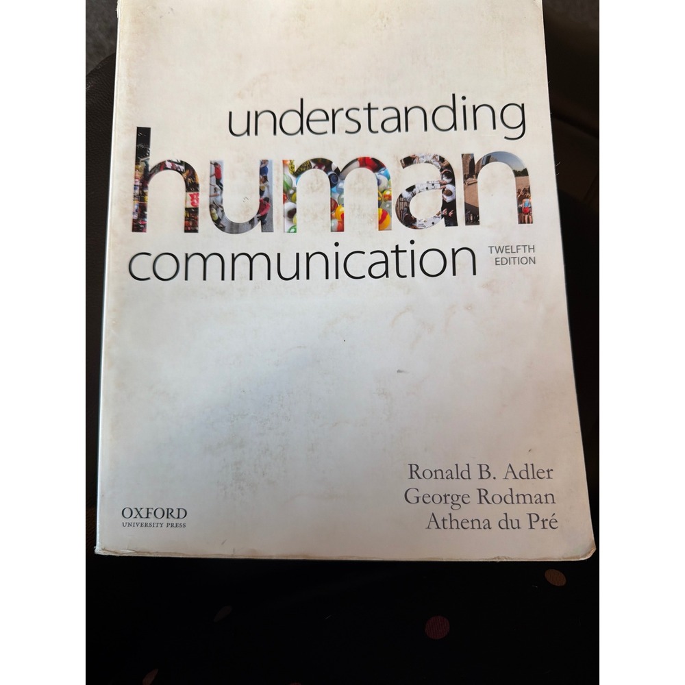 Oxford Understanding Human Communication 12th Edition Adler Rodman du Pre Book